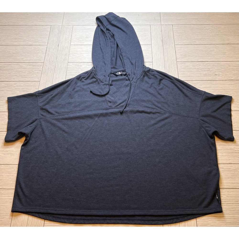 The North Face Women's Cropped Hooded Short Sleeve Lightweight Athletic Top, XL
